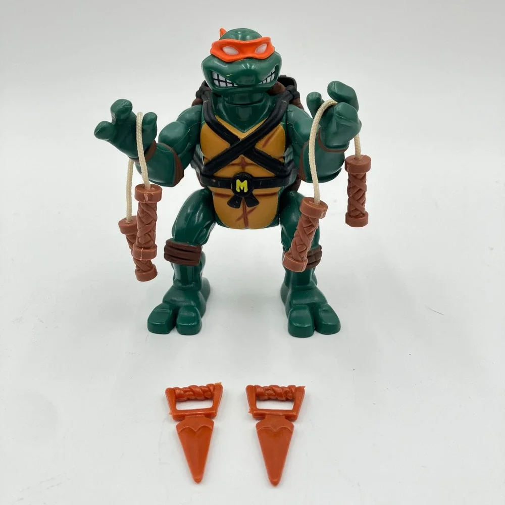 Vintage 1993 Playmates TMNT Black Belt Boxer Mike Action Figure Complete